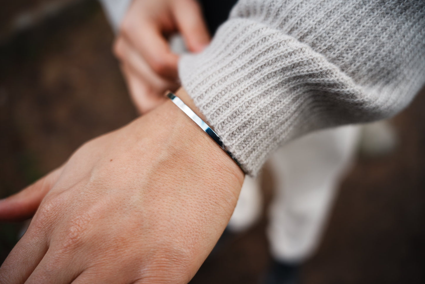 Silver Venatra Cuff Bracelet
