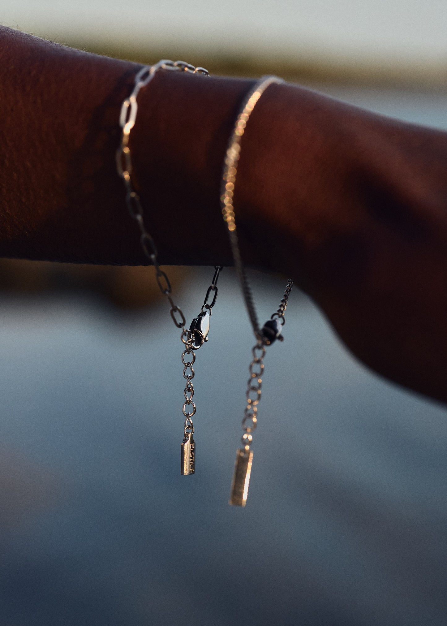 Taya Paper Clip Silver Bracelet
