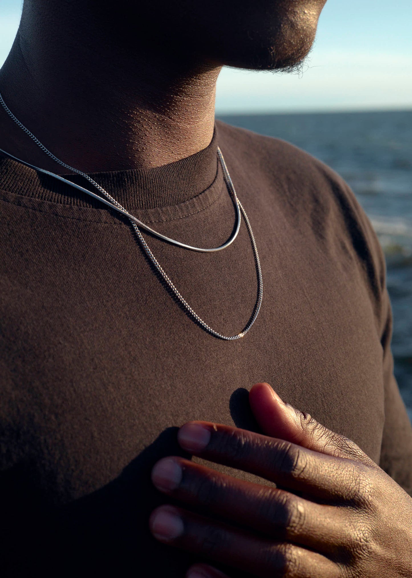 Staton Cuban Silver Chain Necklace