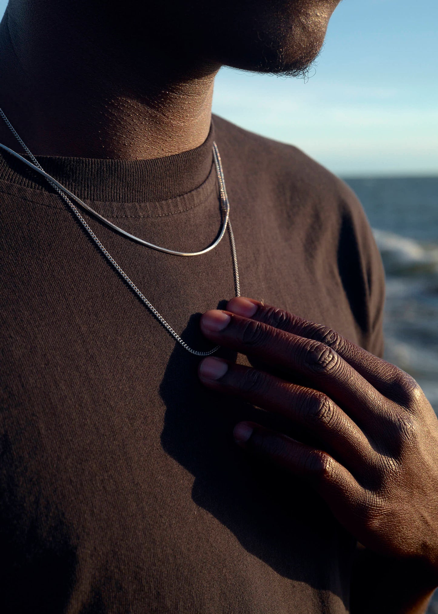 Staton Cuban Silver Chain Necklace