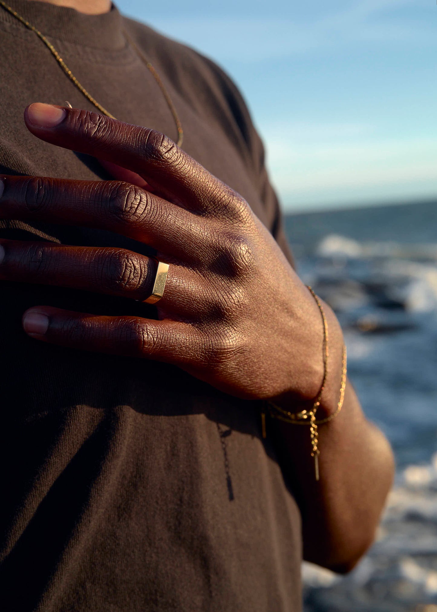 Signet Adjustable Golden Ring