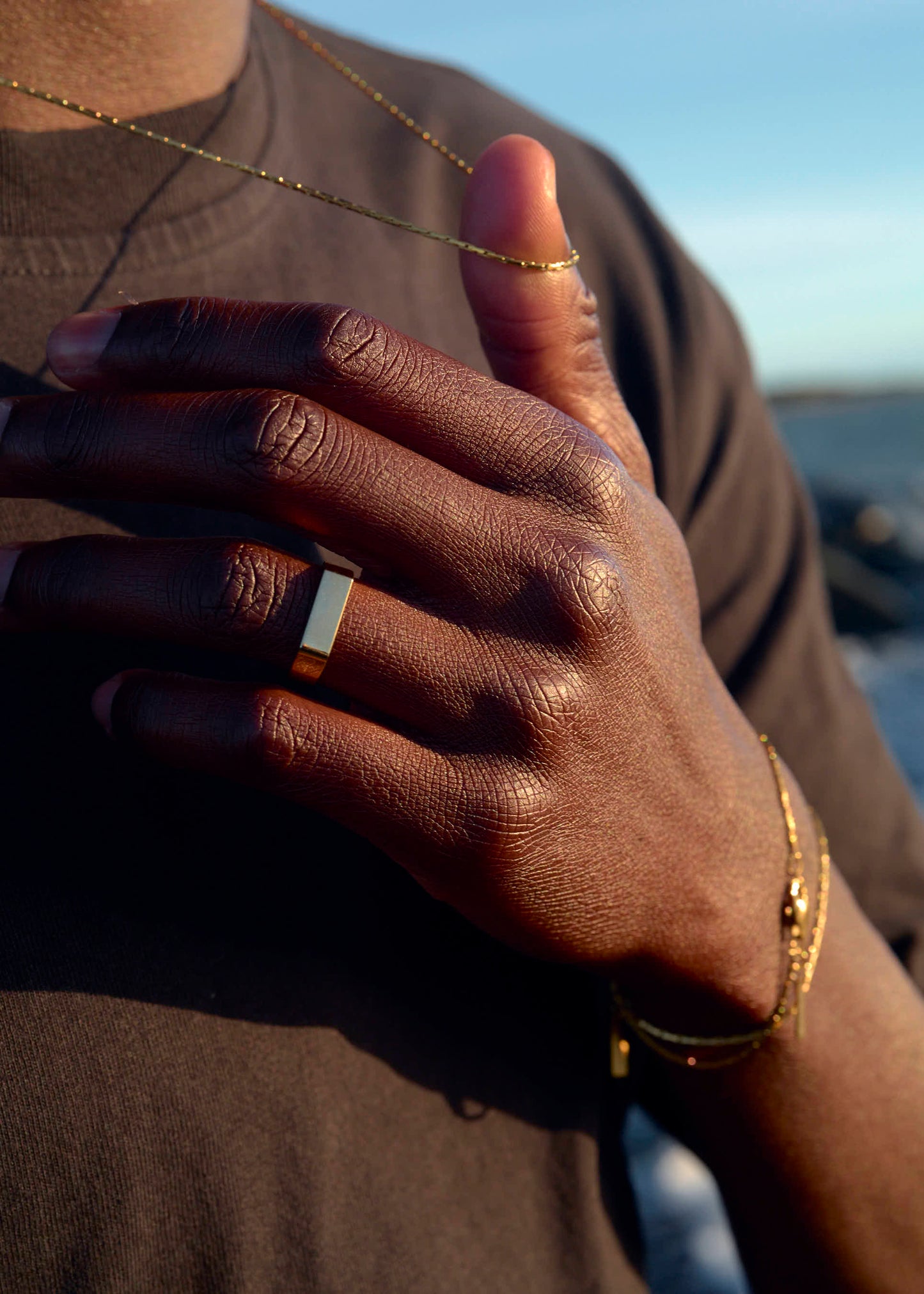 Signet Adjustable Golden Ring