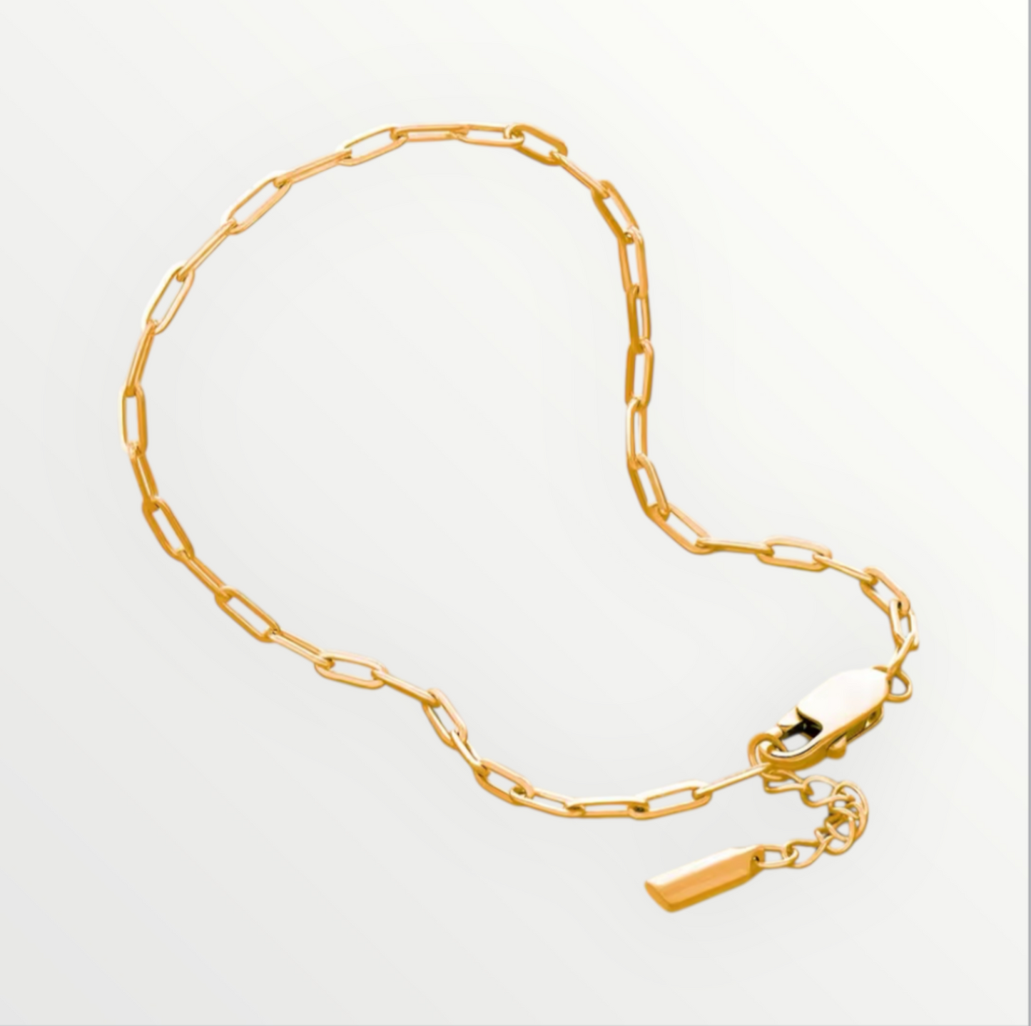 Taya Paper Clip Golden Bracelet