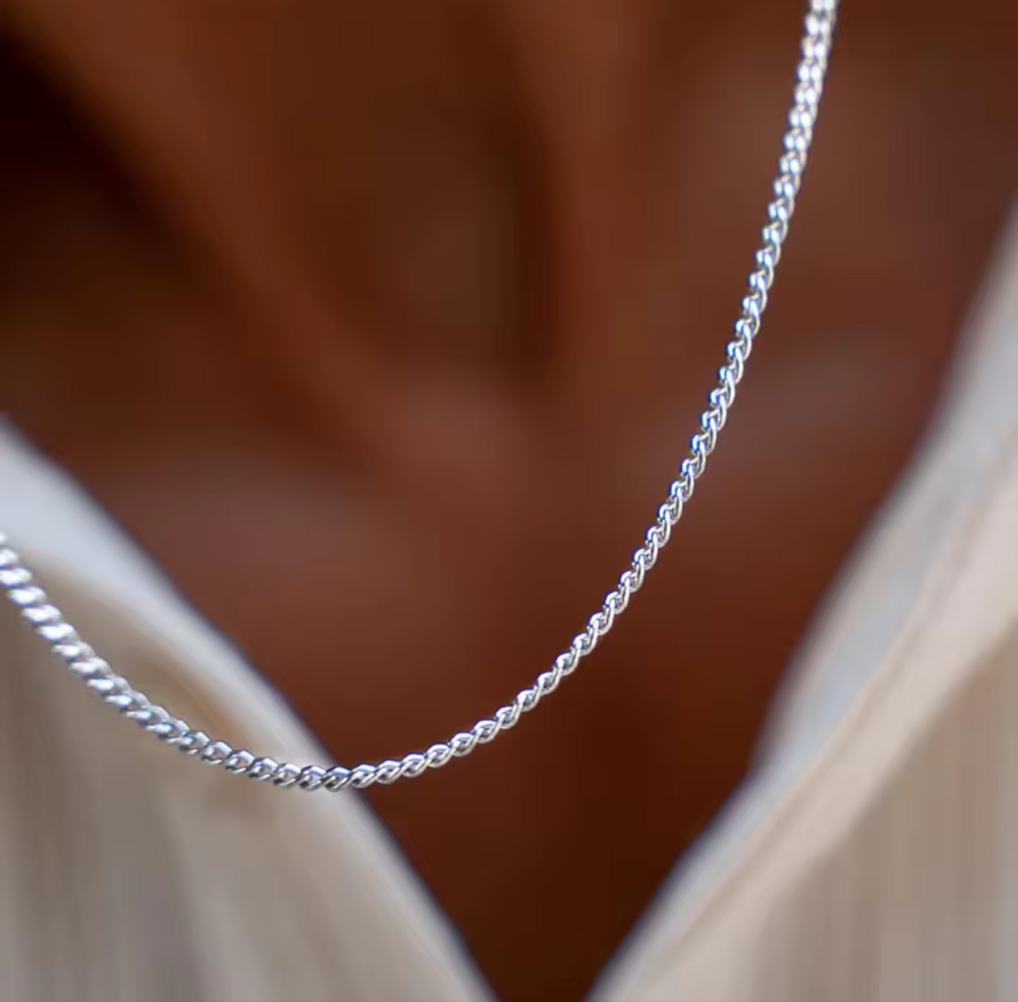 Staton Cuban Silver Chain Necklace
