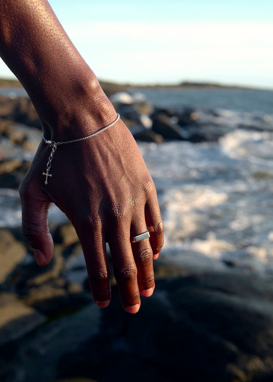 Pilgrim Box Chain Cross Bracelet