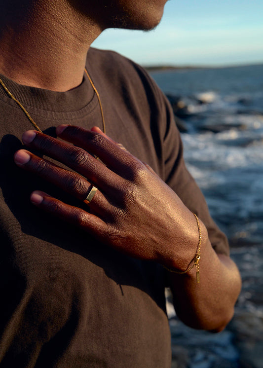 Signet Adjustable Golden Ring