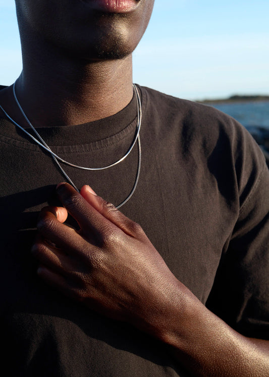 Staton Cuban Silver Chain Necklace